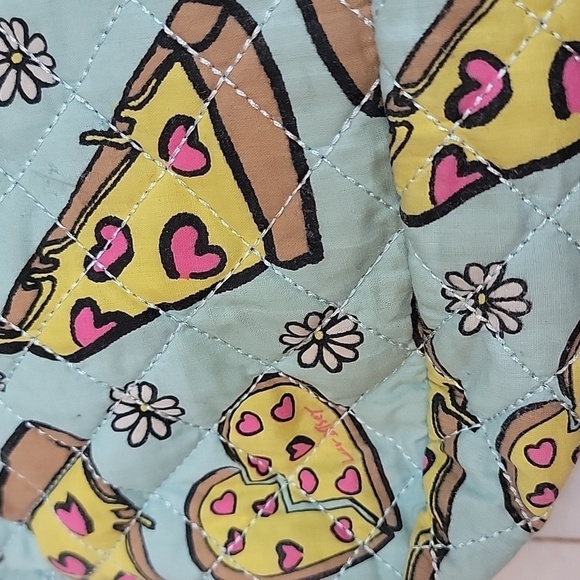Betsey Johnson Pizza Backpack Back to School Pizza Lover Fun Artists Design - Picture 5 of 6